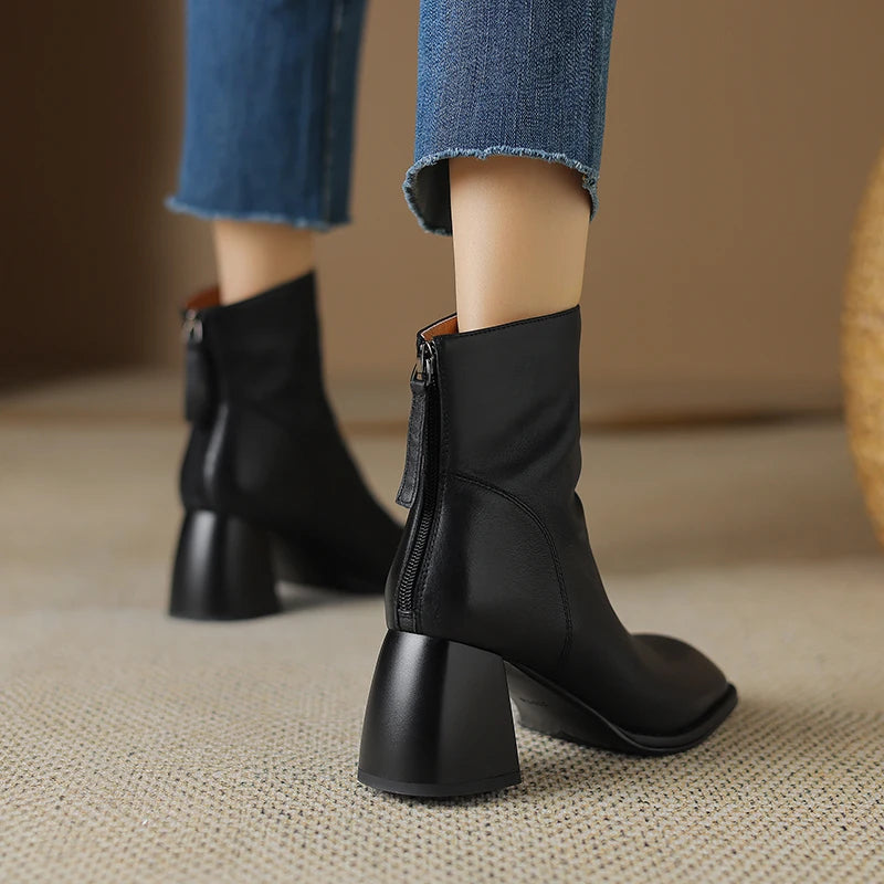 Botas de Cuero con Tacón | ALTAMIRA™