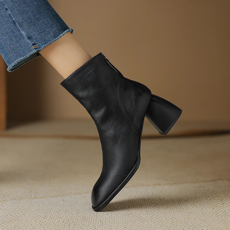 Botas de Cuero con Tacón | ALTAMIRA™