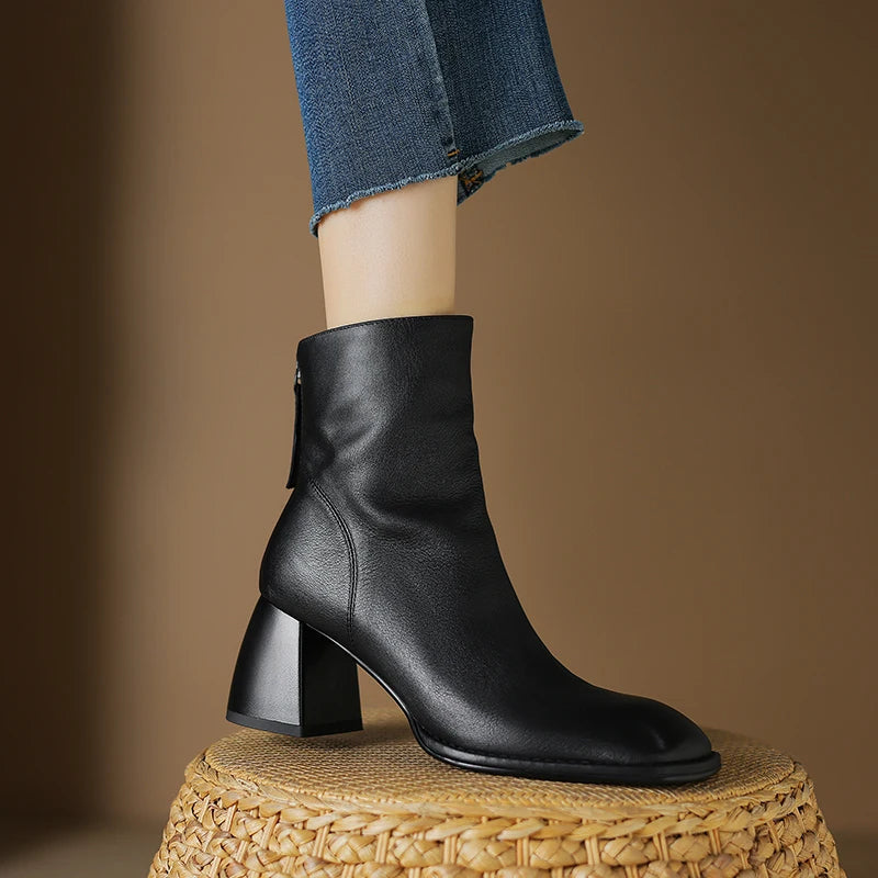 Botas de Cuero con Tacón | ALTAMIRA™