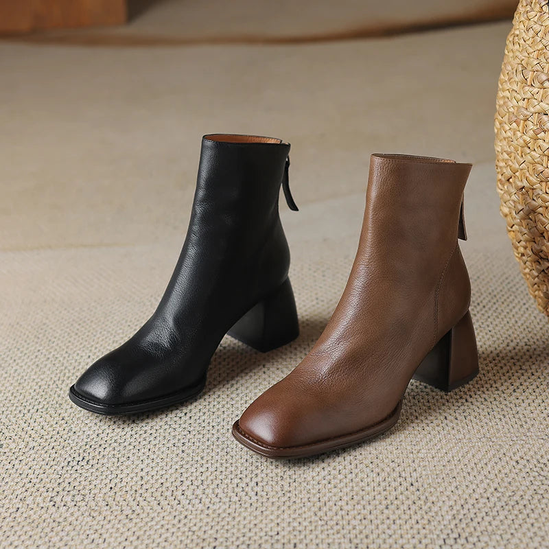Botas de Cuero con Tacón | ALTAMIRA™