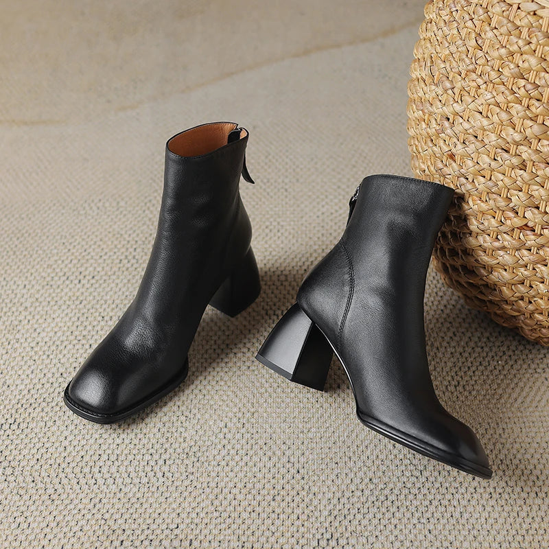 Botas de Cuero con Tacón | ALTAMIRA™