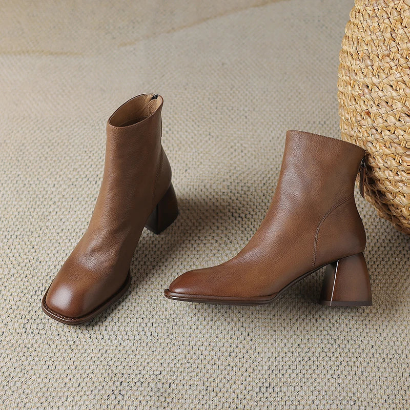 Botas de Cuero con Tacón | ALTAMIRA™