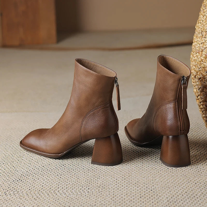 Botas de Cuero con Tacón | ALTAMIRA™
