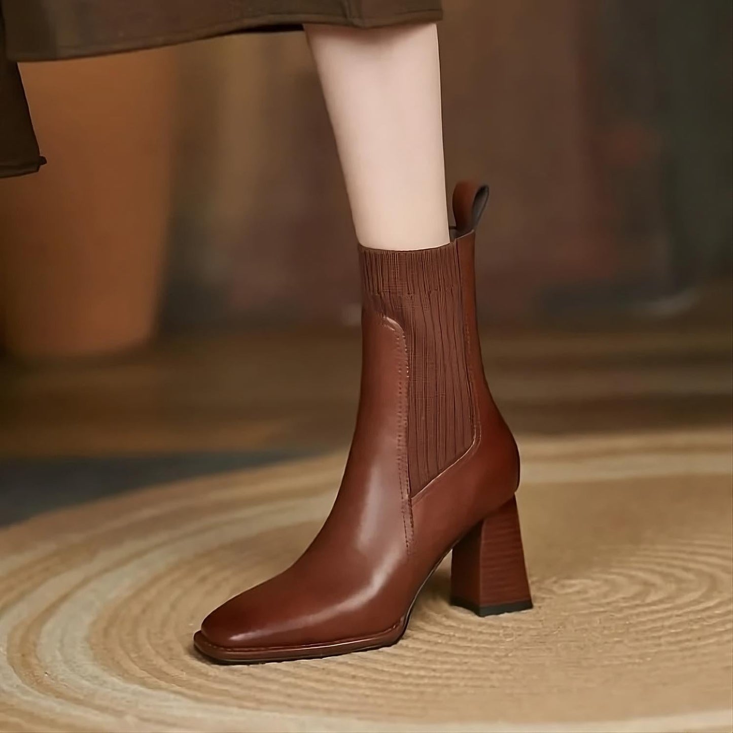 Botas de cuero con tacón | TENCA™