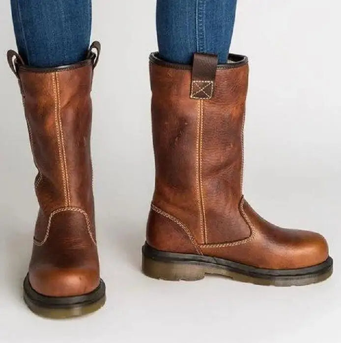 WINNIE™ | Botas de cuero de invierno