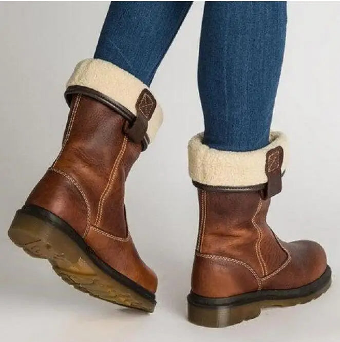 WINNIE™ | Botas de cuero de invierno