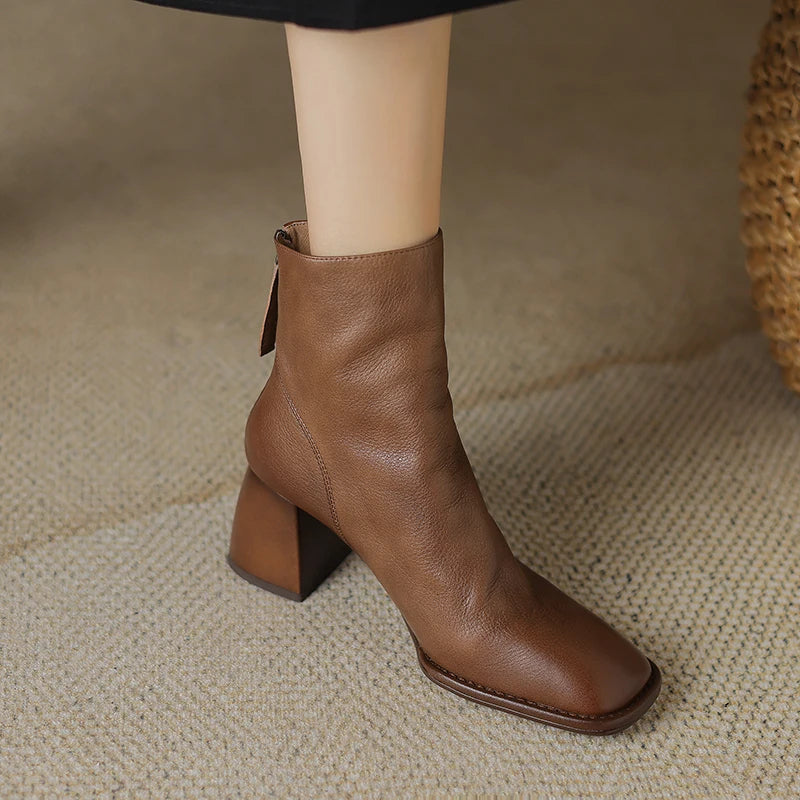 Botas de Cuero con Tacón | ALTAMIRA™