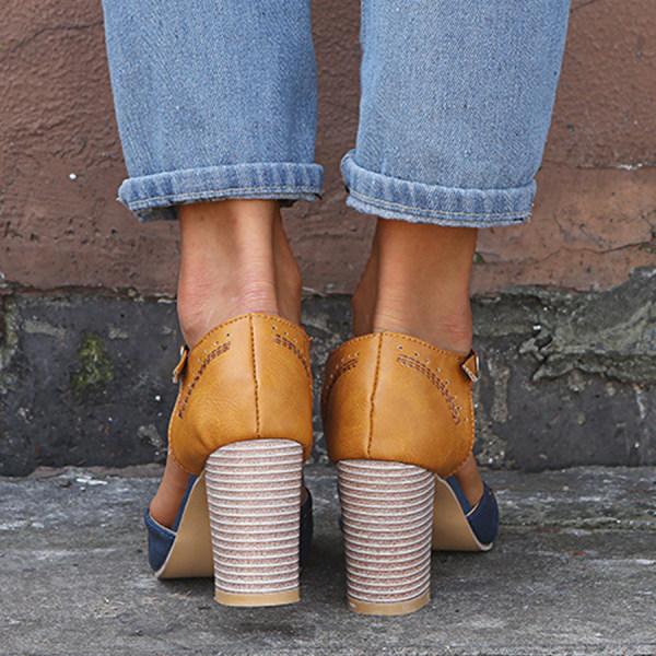 Evelyn | Sandalias de tacón de bloque para mujer