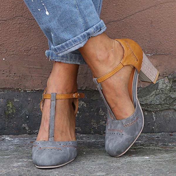 Evelyn | Sandalias de tacón de bloque para mujer