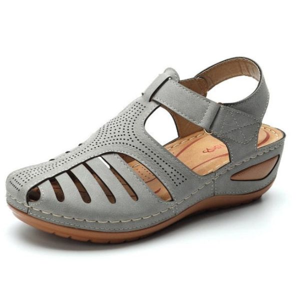 Fabiola | Sandalias ortopédicas de cuero estilo vintage