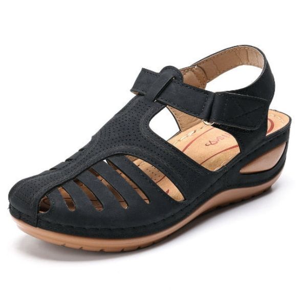 Fabiola | Sandalias ortopédicas de cuero estilo vintage
