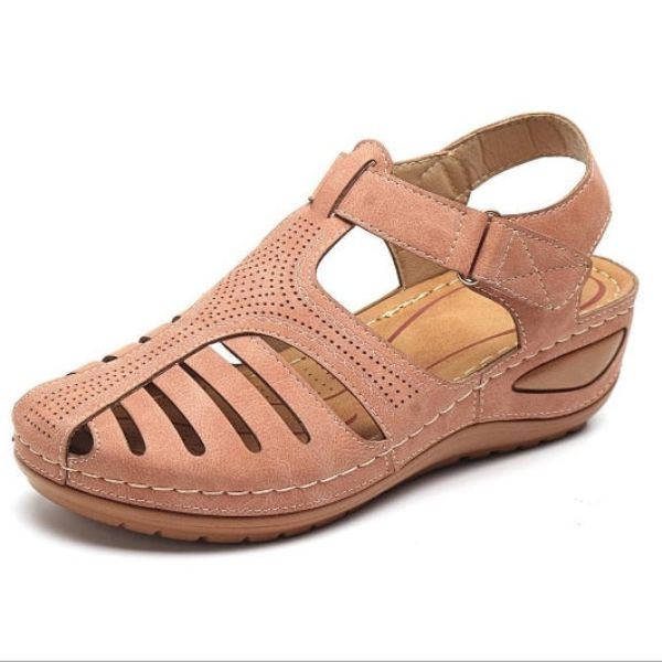 Fabiola | Sandalias ortopédicas de cuero estilo vintage