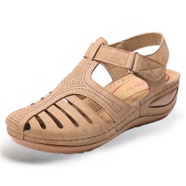 Fabiola | Sandalias ortopédicas de cuero estilo vintage