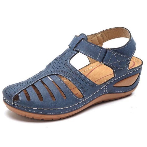 Fabiola | Sandalias ortopédicas de cuero estilo vintage