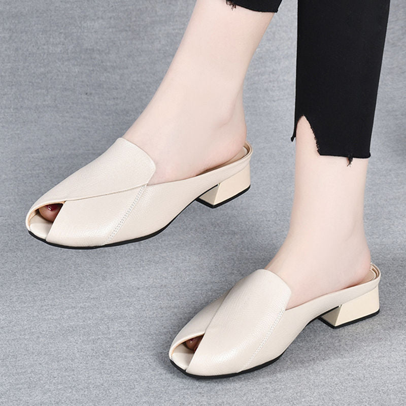 Zapatos con parte superior abatible