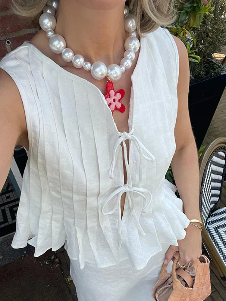Winnie ™ conjunto de falda de lino