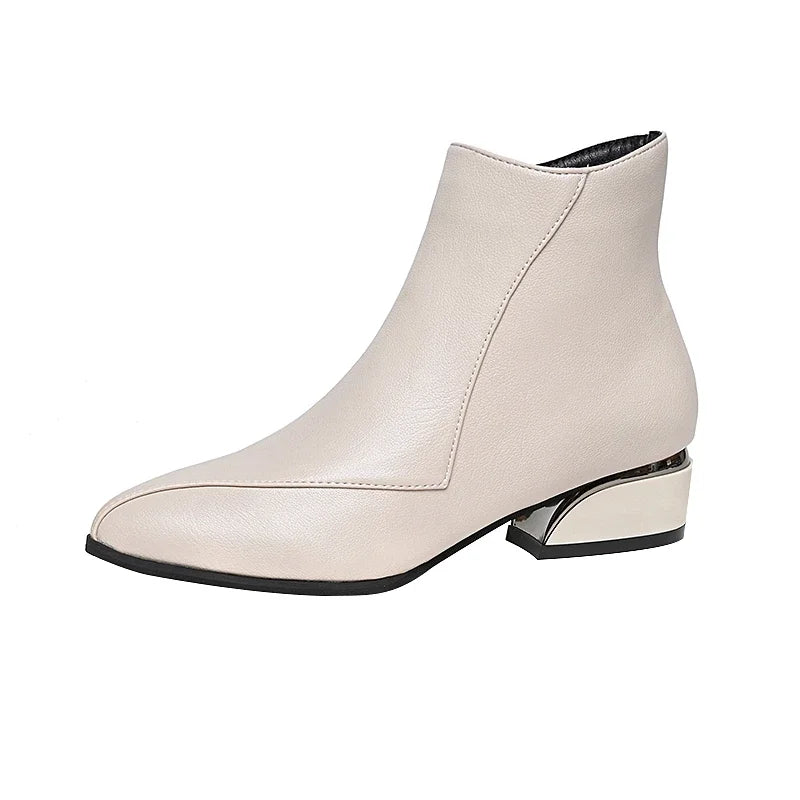 Botas de cuero con tacón | NOMIS™