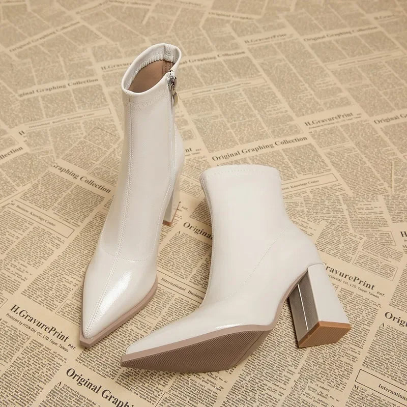 Botas de Charol con Tacón | MILAN™