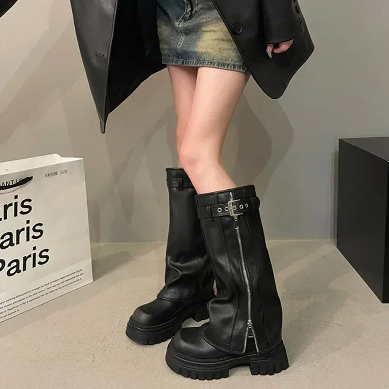 Botas de Cuero Ortopédicas con Plataforma | AUSTRIA™