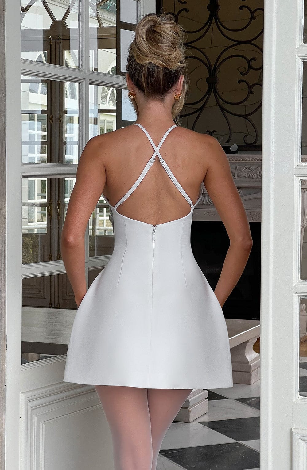 Vestido Mini Jayne - Marfil