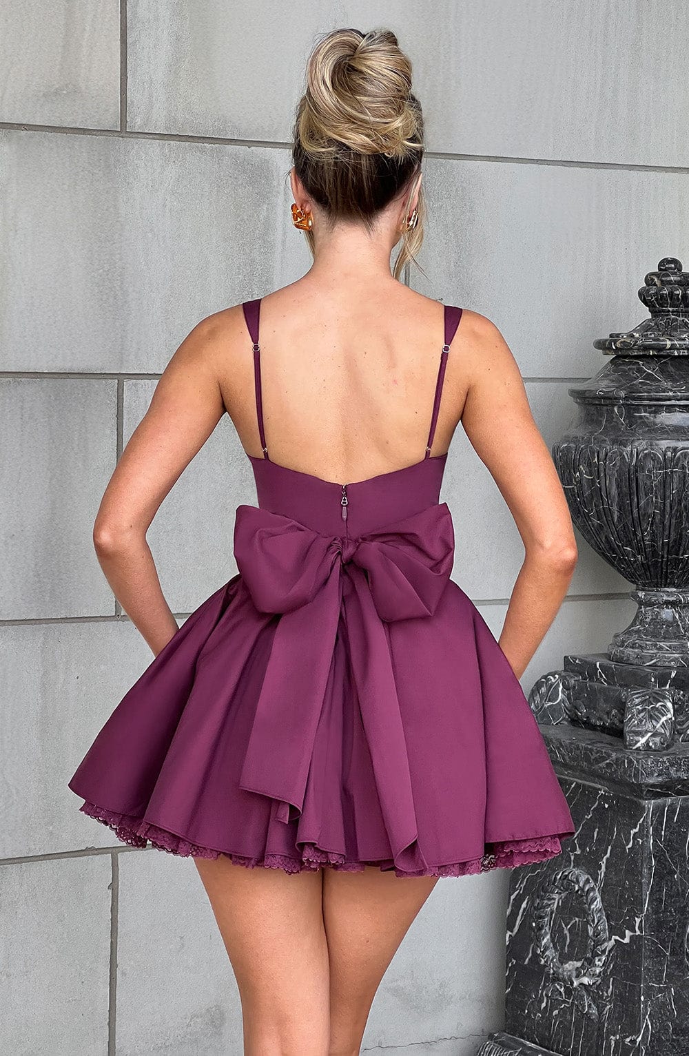 Vestido Mini Josie - Laca de Cereza