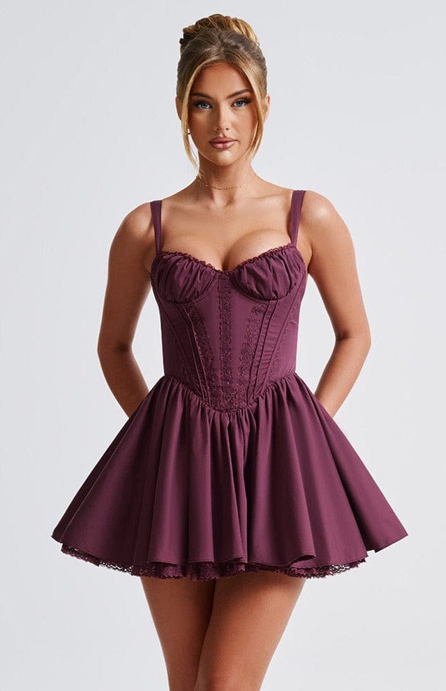 Vestido Mini Josie - Laca de Cereza