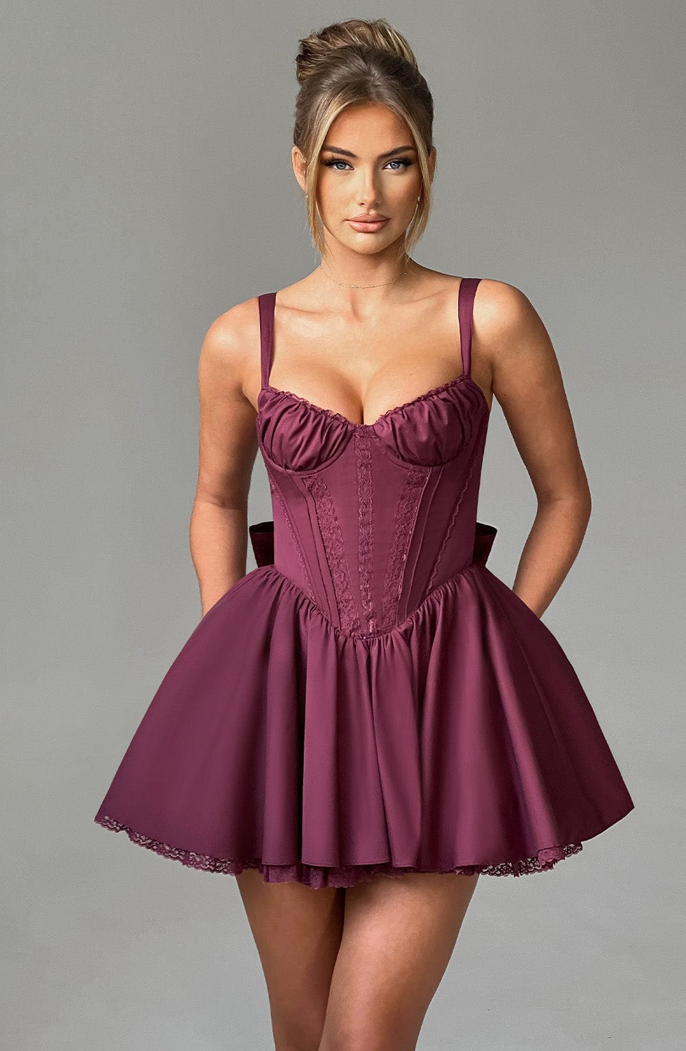 Vestido Mini Josie - Laca de Cereza
