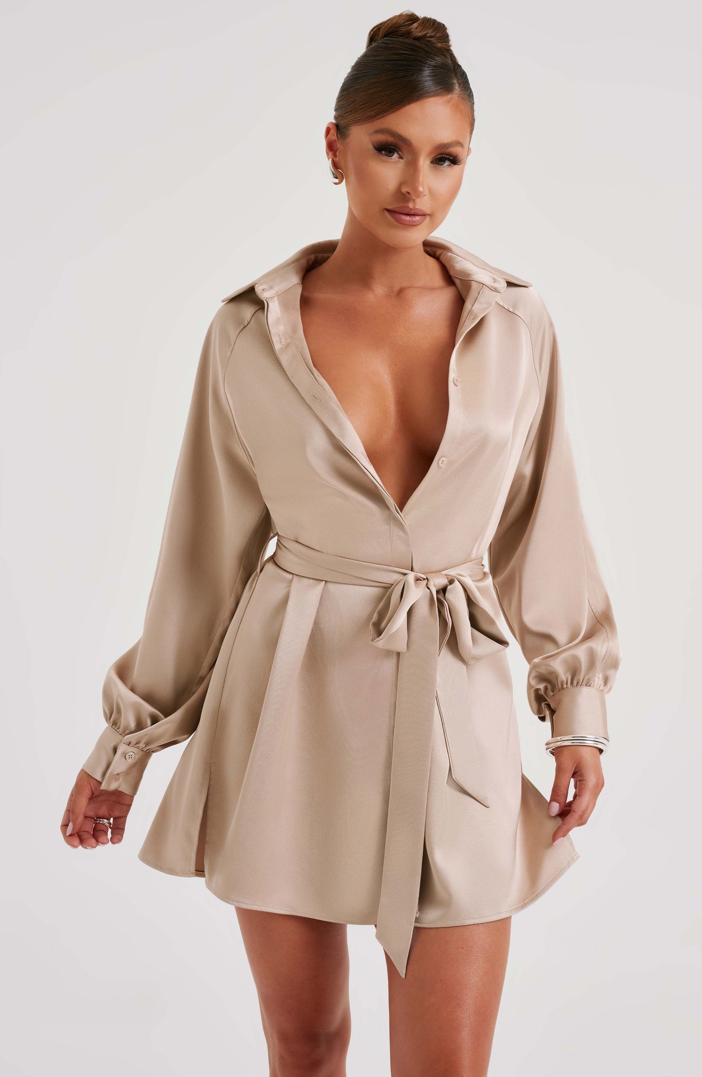 Vestido Mini Kara - Champagne