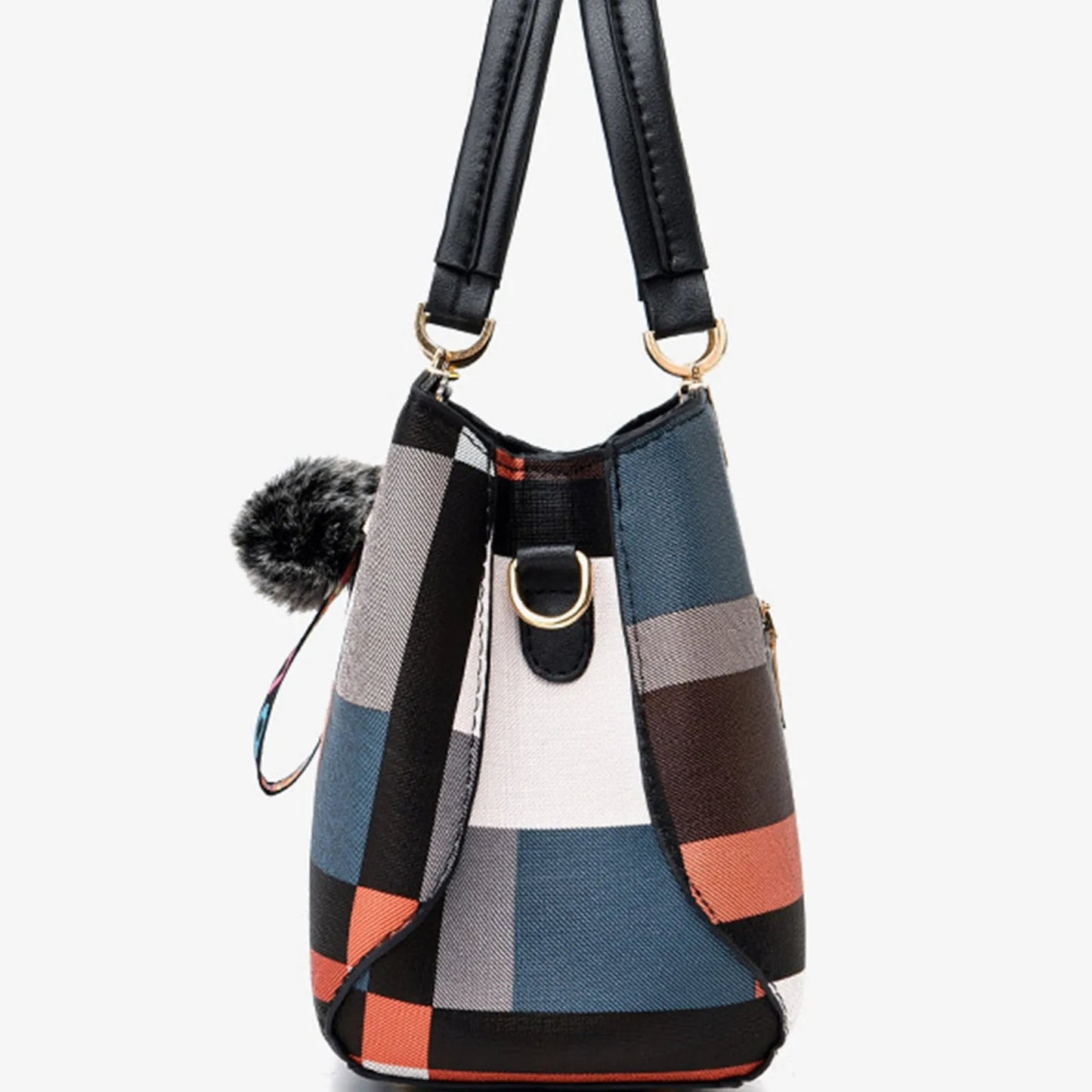 ARTEMIS™ | Bolso de Cuero con Estampado de Cuadros