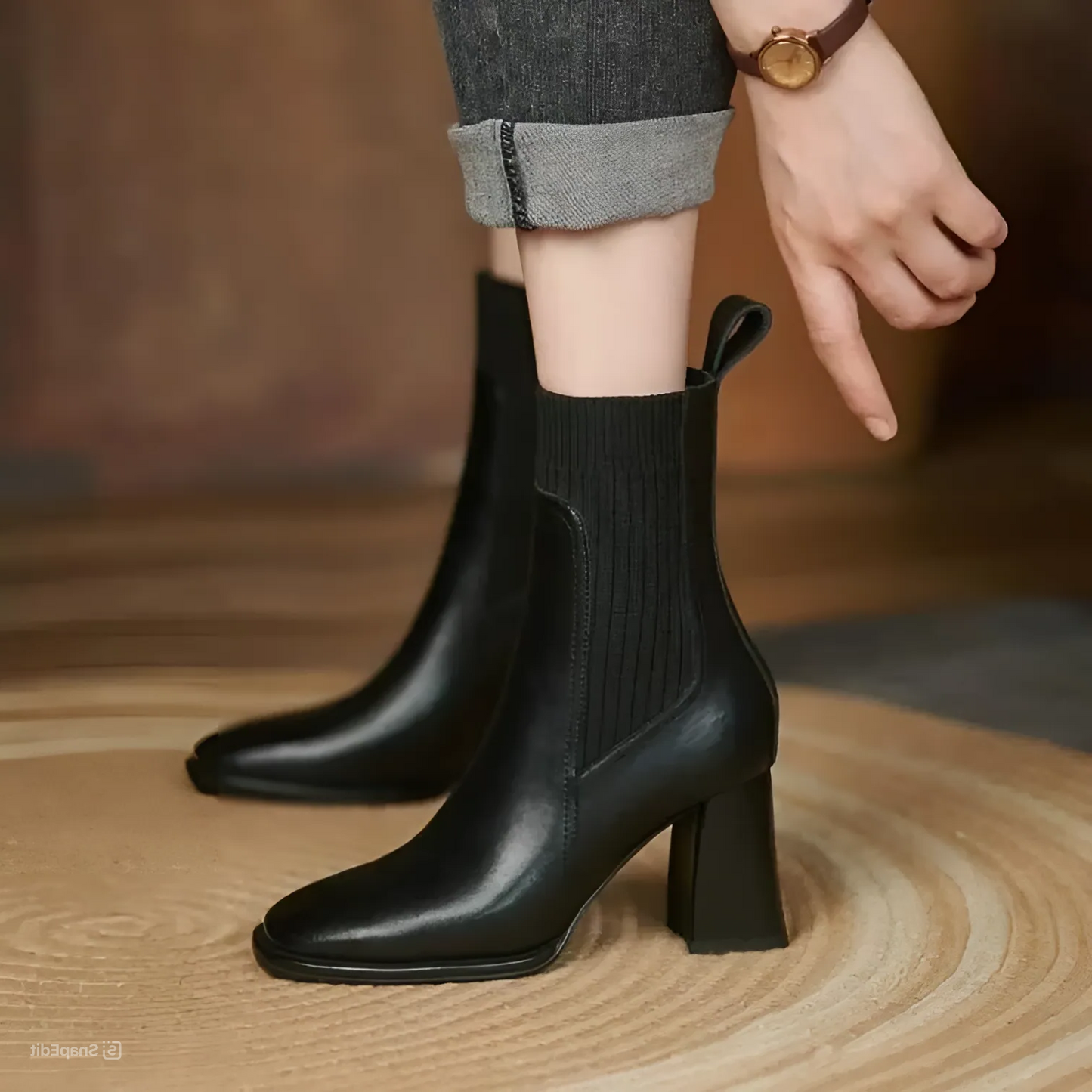 Botas de cuero con tacón | TENCA™