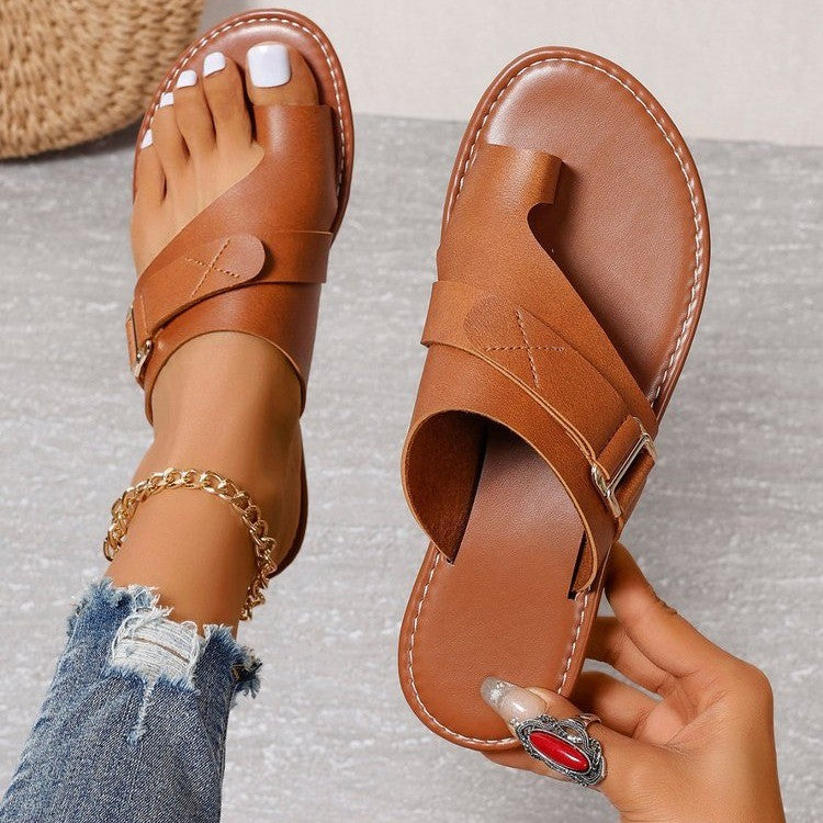 Vicky | Sandalias ortopédicas de cuero de lujo.