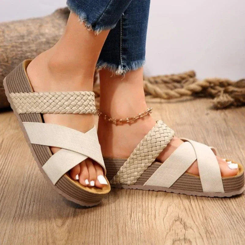 Justina | Sandalias de verano de apoyo para mujer.