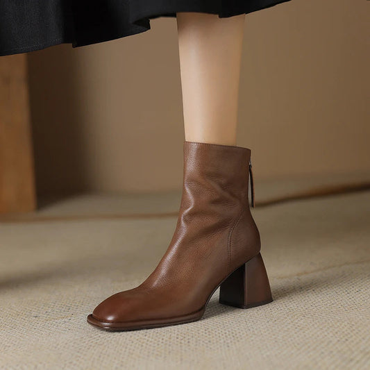 Botas de Cuero con Tacón | ALTAMIRA™