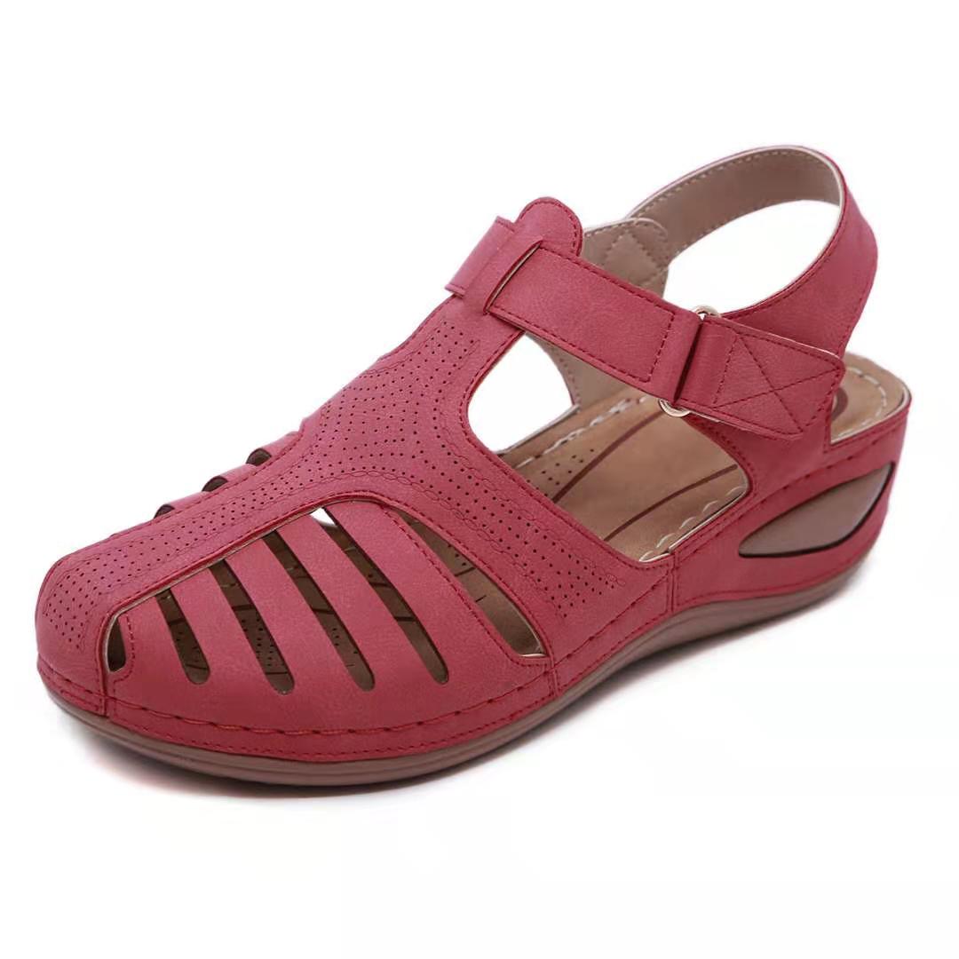 Fabiola | Sandalias ortopédicas de cuero estilo vintage