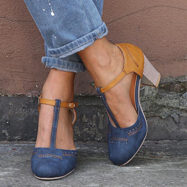Evelyn | Sandalias de tacón de bloque para mujer