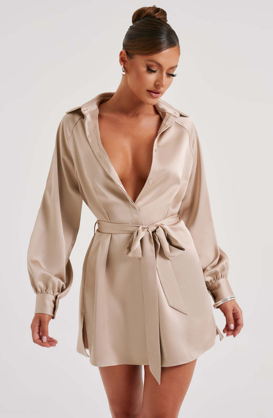 Vestido Mini Kara - Champagne
