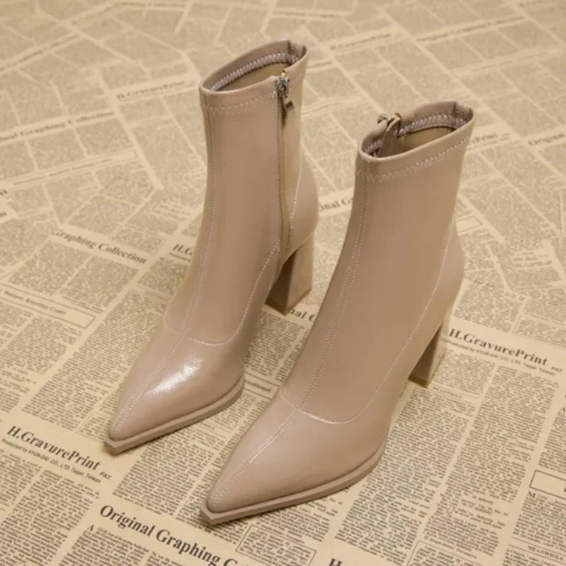 Botas de Charol con Tacón | MILAN™